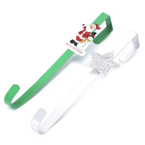 Kranskroker for inngangsdøren, Metallkransdørhengere for julepynt, Kranshengejulepynt