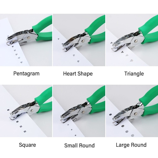 Metall Enkel Hålslag Präglingsverktyg Scrapbooking Stansar DIY Pappersskärare Large Round
