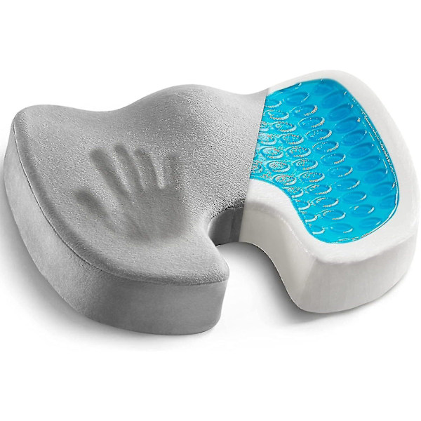 Minneskum halebeinssetepute for kontorstol, ortopedisk gel sete pute for halebeins smerter
