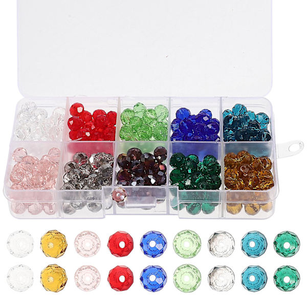1 æske glasperler sektion glas løse perler afstand perler smykker gør charme