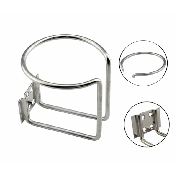 Rustfrit stål båd ring kopholder universal drikkeholdere til marine yacht lastbil RV bil trailer hardware