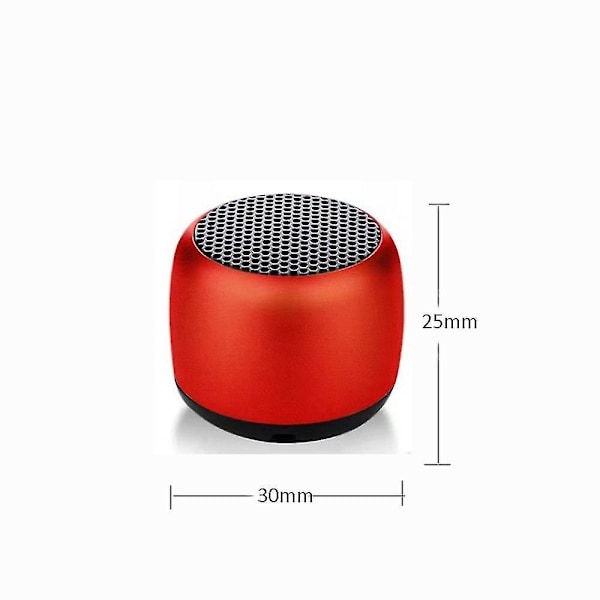 Ipx5 Vanntett Mini Bærbar Bluetooth-høyttaler Metall Hifi Tws Interconnection Super Liten Stål Stereo Trådløs Høyttaler Aoba