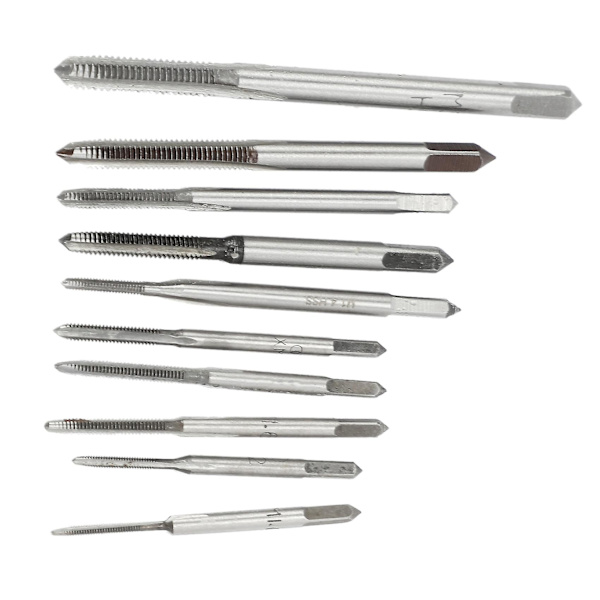 10 st Hss M1 M1.2 M1.4 M1.6 M1.7 M1.8 M2 M2.5 M3 M3.5 Mini gängtapp borr maskin metrisk gängtapp