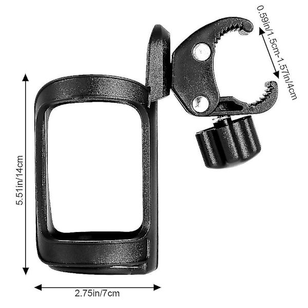 Cykel Flaskeholder 2 Pakke 360 Graders Rotation Drikkevandskopholder Universal Barnevognskopholder