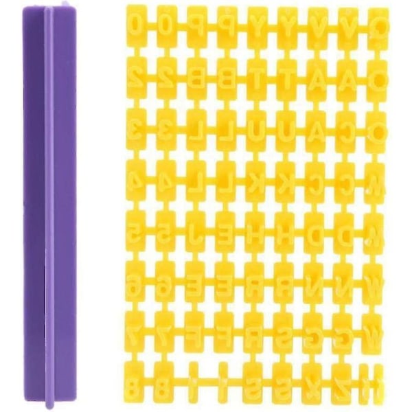 1 set kakstämplar, DIY-bakningskakform, nummeralfabetsstämplar