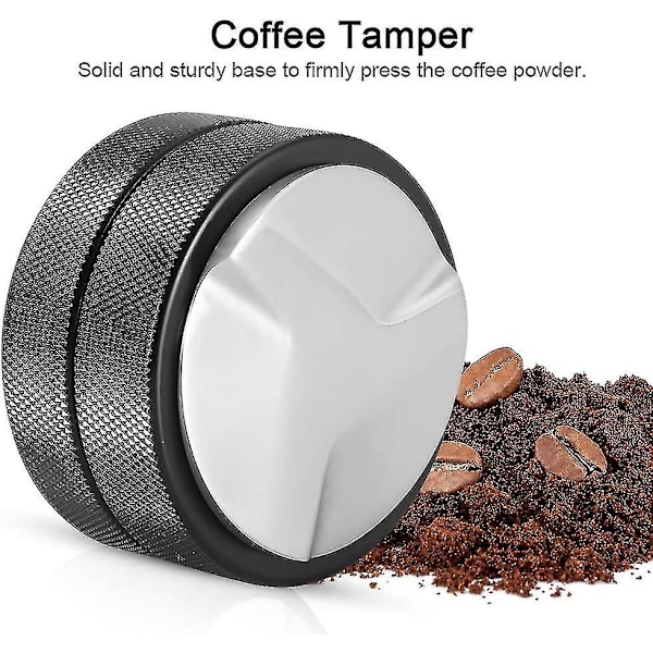 Kaffefordeler 51 mm rustfritt stål espressokaffe tamper kaffepulver kaffemaskin kaffe