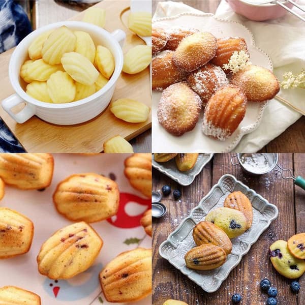 Silikon Madeleineformar 9-koppar BPA-fria Ugnssäkra Diskmaskinssäkra
