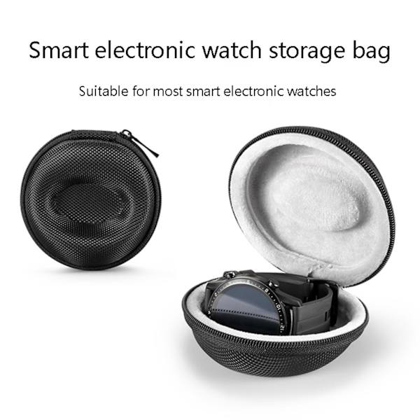 4x Smartwatch Bärväska Reseförvaringslåda Eva Klockskydd Bärbar Smyckeshårdväska För W