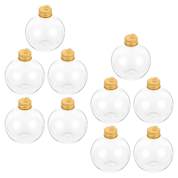 10 st julgransfyllbara ornament vattenflaska glödlampor form hängen godishållare