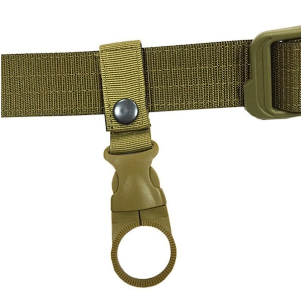 2 mustaa, 2 khaki ja 2 armeijanvihreää vuoristohihnan solkea, Leirintälampun ripustuskattoteltan pidikekoukku (6 kpl)