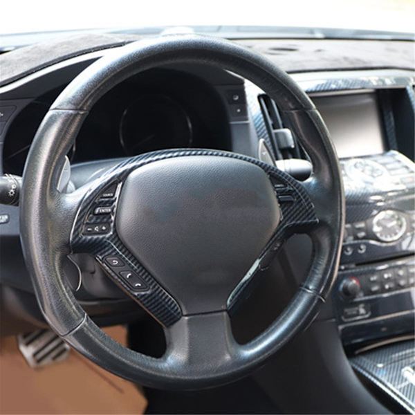 Dekorativt deksel for bilens rattpanel, trimlist, klistremerke for G37 G25 Q40 Ex35 2010-2013 Abs