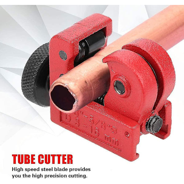 Röravskärare, Ct-127a 3-16mm Mini Metallrörsskärare För Koppar, Mässing, Pvc, Plast Och Aluminiumrör/rör