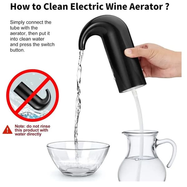 Elektrisk vinlufter, multifunksjonell automatisk filter vinoksidantdispenser