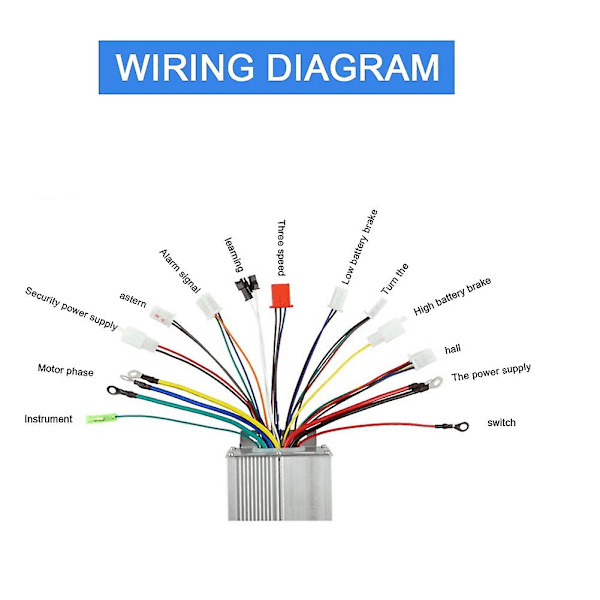 48v 60v 64v 1500w Børsteløs Controller/ebike Controller/bldc Motor Controller Til Elektrisk Cykel/