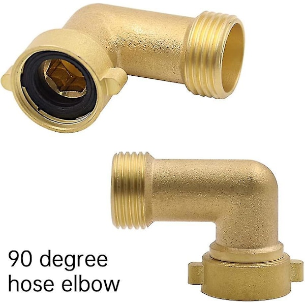 Messing Slange Stik, Have Slange Stikadapter Heavy Duty Slange Adapter(2stk, Guld)