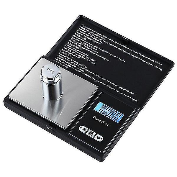Sammenklappelig digital lommeskala - 500 G sort