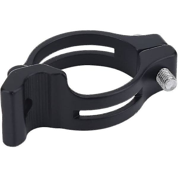Front Derailleur Klemme, Justerbar Front Derailleur Adapter Klemme Til Vej Eller Mountainbike Cykel Tilbehør(1stk, Sort)