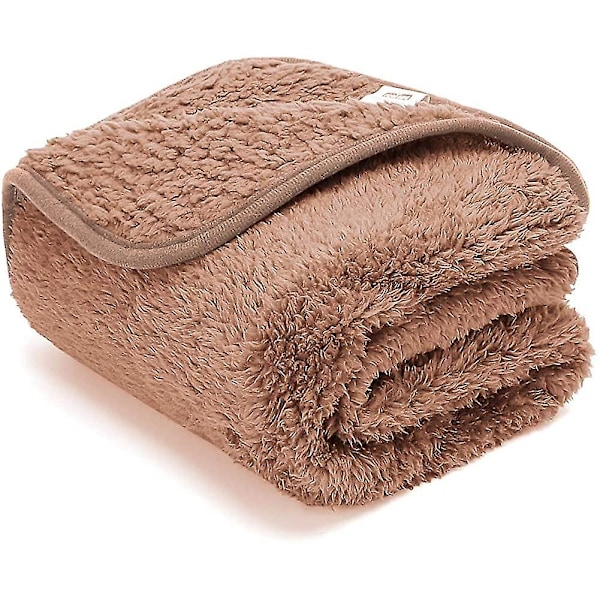Hunde tæppe 80x80cm Fluffy Fleece kæledyr tæpper til kat hvalp vaskbar blød varm