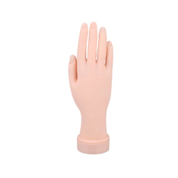 Practice Hand, Nail Trainning Practice Hand, Fake Hand for Nails Practice, Flexible Movable Fake Hand Manicure Practice Tool