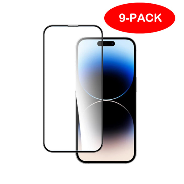 [9-Pakkaus] iPhone 16 PLUS Karkaistu Lasinen Näytönsuoja Läpinäkyvä iPhone 16 PLUS 9 pieces