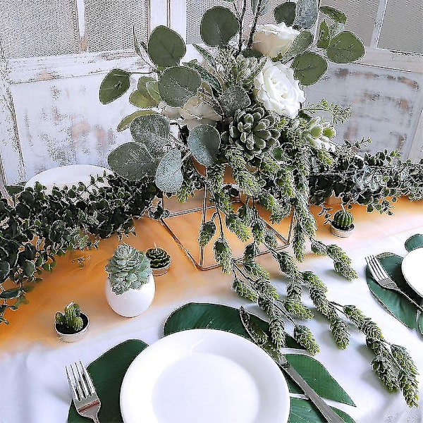 2 st konstgjorda humleblommor vinranka växt falsk hängande vinranka humle konstgjorda hängande växter i frostad grön vardera 29,5\" för inomhus utomhus