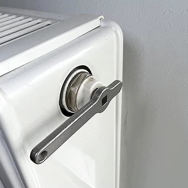 Udluftningsnøgle til radiatorer i rustfrit stål, radiatornøgle, varmelegeme