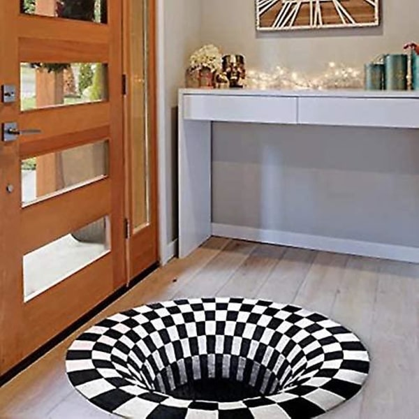 3D-illuusiomatto, geometrinen ovi- ja eteisenmatto, makuuhuoneen, olohuoneen ja työhuoneen lattiamatto