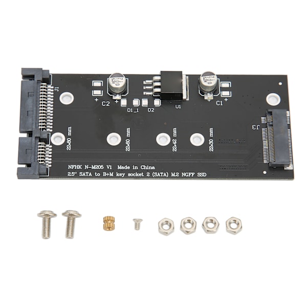 SATA M.2 SSD til SATA Adapterkort Stabil Ydeevne Praktisk Adapterkort til Bærbar Computer 0.1