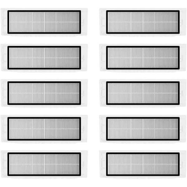 Vaskbart Filter til Roborock S5 S6-serien, HEPA-filter med Forbedret Holdbarhed, Tilbehør til Robotstøvsuger med Tætningssvamp, Erstatning