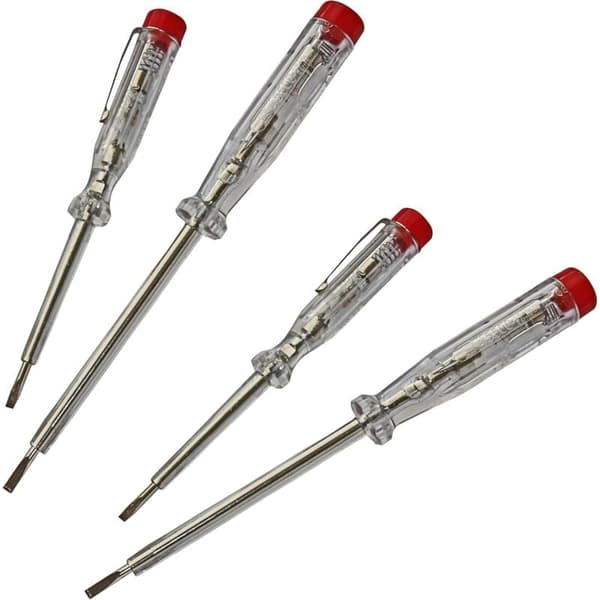 4 stk. Testblyant, Lysende Testblyant, Kontakttype Dobbeltformål Testblyant, Holdbar og Prisbillig Model 098