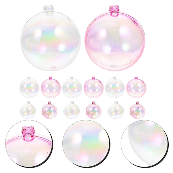 20 kpl palloja kakkukoristeita värikkäitä kuplahelmi palloja kakku cupcake insert topper kakku koriste-koristeet