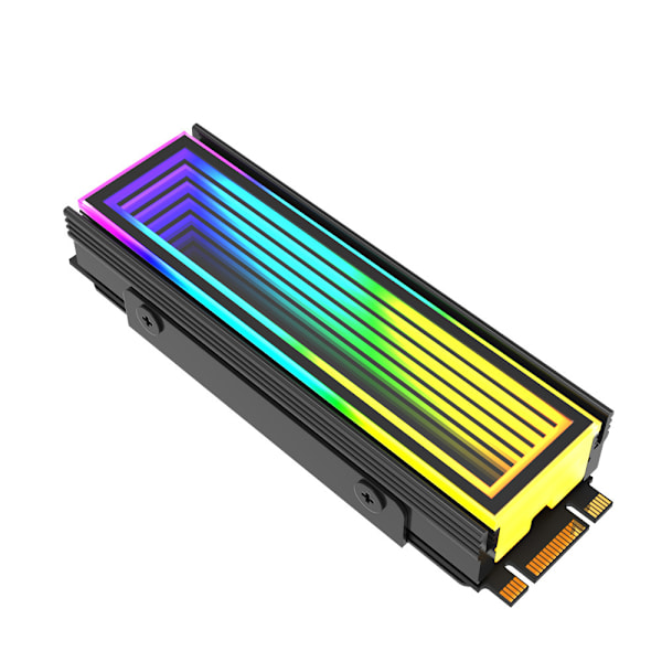 5v Argb Sync Dator 2280 Ssd M2 Kylare Pc Rgb M.2 Nvme Kylning Kylfläns Solid State Drive Cooli