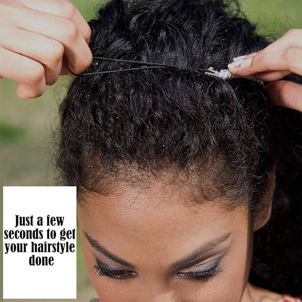 4 PCS-bolle og krone frisyre shaper， Lazy Hair Curler Bun Clips Hårtilbehør for kvinner og jenter barn