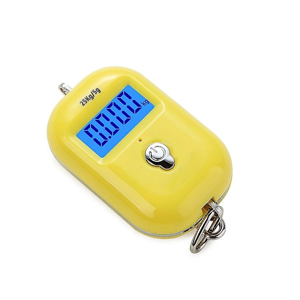 Digital hängande våg 25 kg x 5 g Mini elektronisk bagagekrok våg Lcd bakgrundsbelysning Köksverktyg
