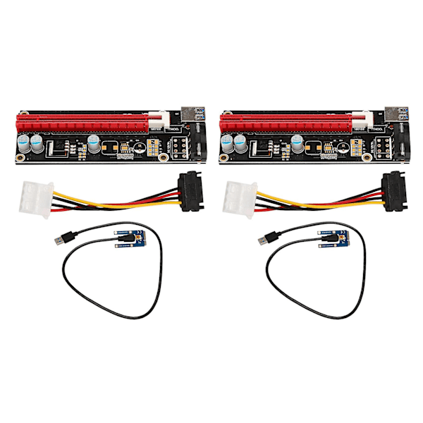 2x Mini Pcie til Pci Express 16x Riser for bærbar bilde kort Exp Gdc Btc Antminer Miner Mpcie til Pci