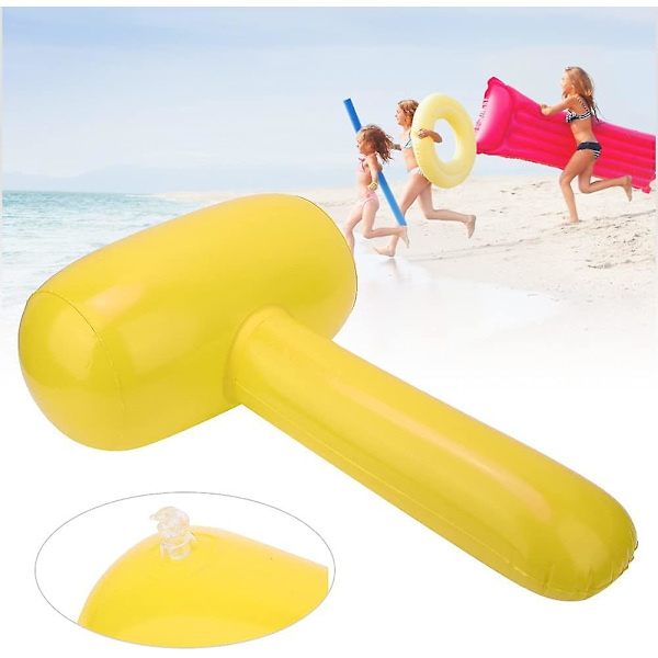 Oppblåsbare hammer, oppblåsbare store barnebursdagsfestdekorasjoner strandbasseng tegneserieleker 3stk
