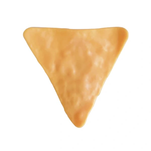 Chipsposeklemme Multifunksjonell Akryl Potetformet Forseglingsklemme for Snacks, Bilder og Notater Studenter Reisende Gul Trekantet