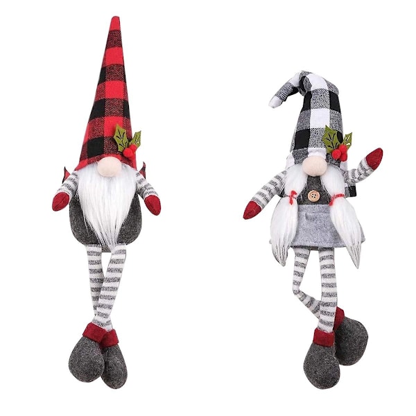 2 kappaletta jouluverhojen soljet Mr ja Mrs Gnome verhojen pidikkeet koukku kiinnitin solki Cl