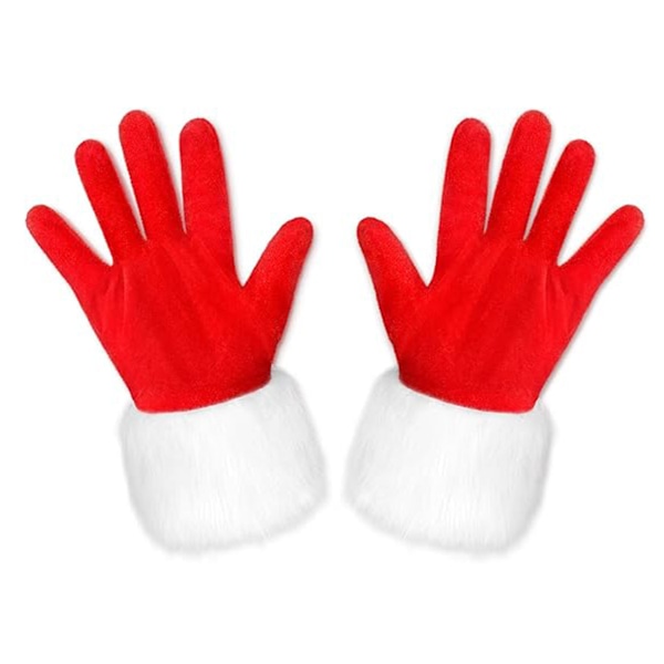 1 Par Vantar Jul Full Finger Vantar Jul Vantar Julstrumpor Xmas Vantar Sammet Miss Vantar Rekvisita
