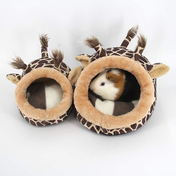 Varm hamsterbo ljus marsvinsäng smådjurs vinterbo djur säng (giraff, S) 1 st