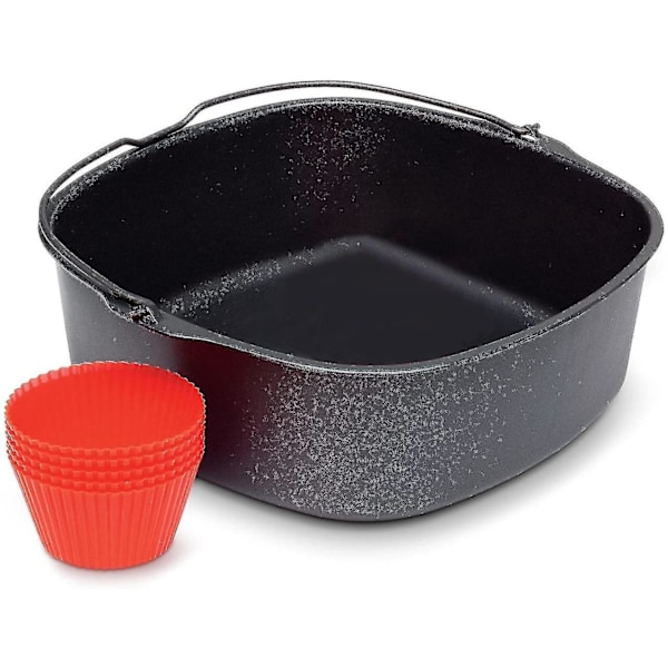 Frituregryde Non-stick bageform til Airfryer, Airfryer, silikoneovnhandsker Frituregryde tilbehør 7 tommer
