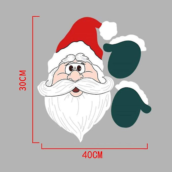 Dekoration för staket i trä, juldekoration för utomhusbruk (före jul)