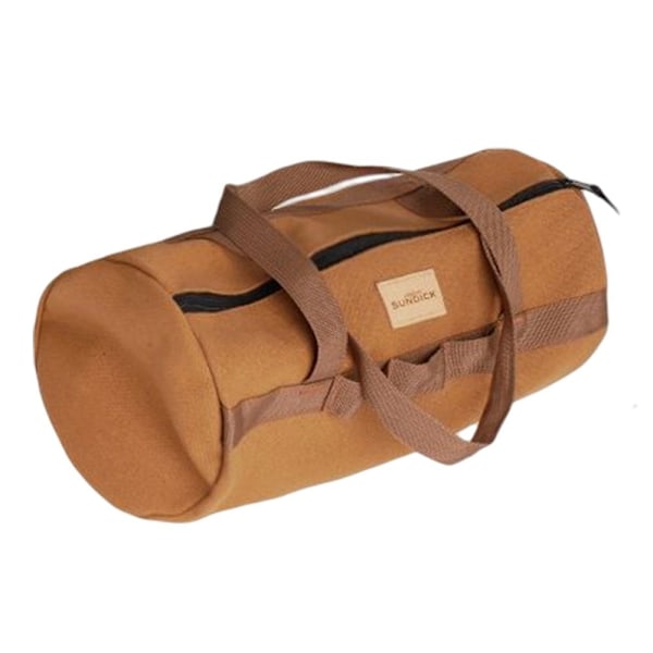 Förvaringsväska för utomhuscamping och vandring, tältpinnar, verktyg, tältpinnar, organizer väska i canvas Camel