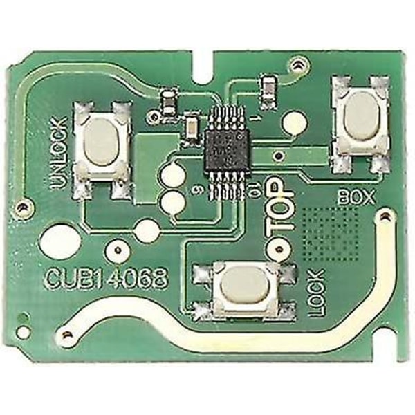 1 stk 3 knappers 433mhz fjernkontroll nøkkelbrikke for Ford/mondeo/fiesta/focus/ka Transit Z