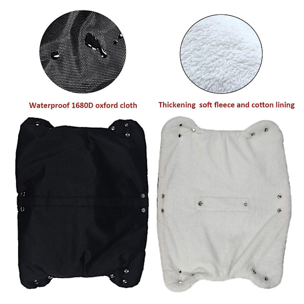Vinterhandske för barnvagn, handskar för barnvagn, fleece-mummy