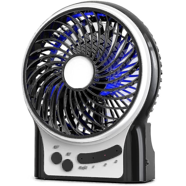 Mini Portable Rechargeable & Usb Powered Handheld Fan , 3 Speeds, Small Personal Hand Held Fan