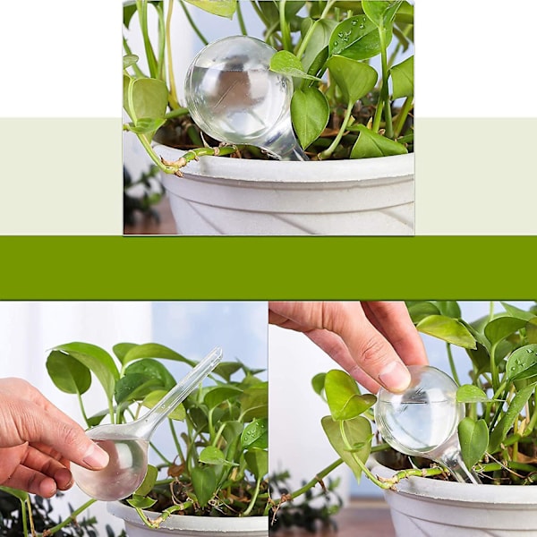 4 stk store plantevanningskuler - 25,5x8cm plantevanningskuler potteplanter selvvanning pvc vanning