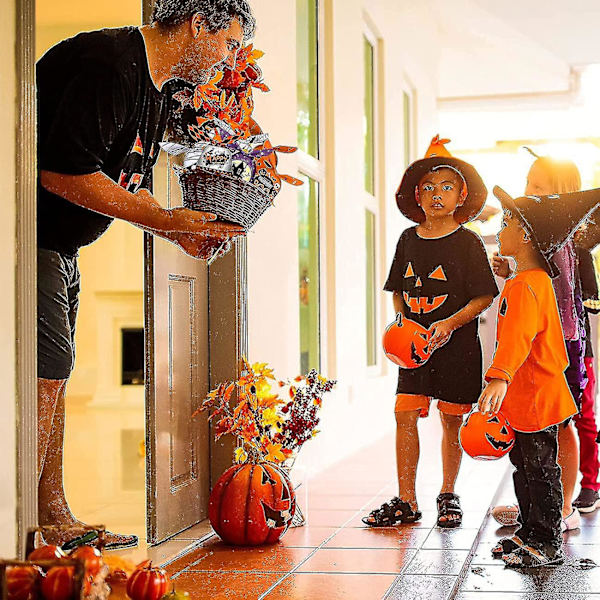 2023 - 100 kpl Halloween-karkkipusseja Halloween-juhlissa käytettäviä karkkipusseja, sekoitettuja malleja, Halloween-karkkipusseja lapsille