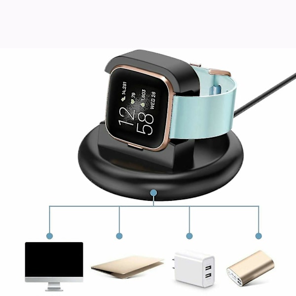 Fitbit Versa 2 -kellon lataustelakka