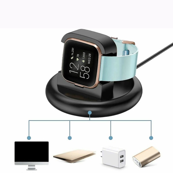 Fitbit Versa 2 Watch Charger Dock Charging Station Stand